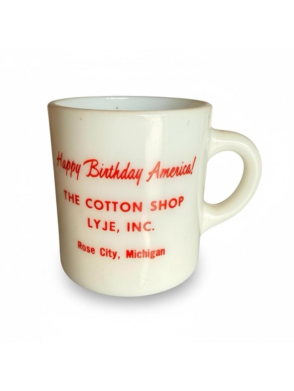 Vintage 1976 American Revolution Bicentennial Advertising Mug - Star Design - Picture 2 of 2